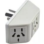 Adaptador Triple Enchufe Multinorma Piramidal 3 Patas