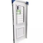 Puerta Blanca con Postigo Abrir Chapa Inyectada Cocina