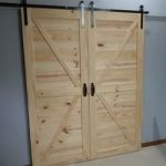 puerta granero doble madera